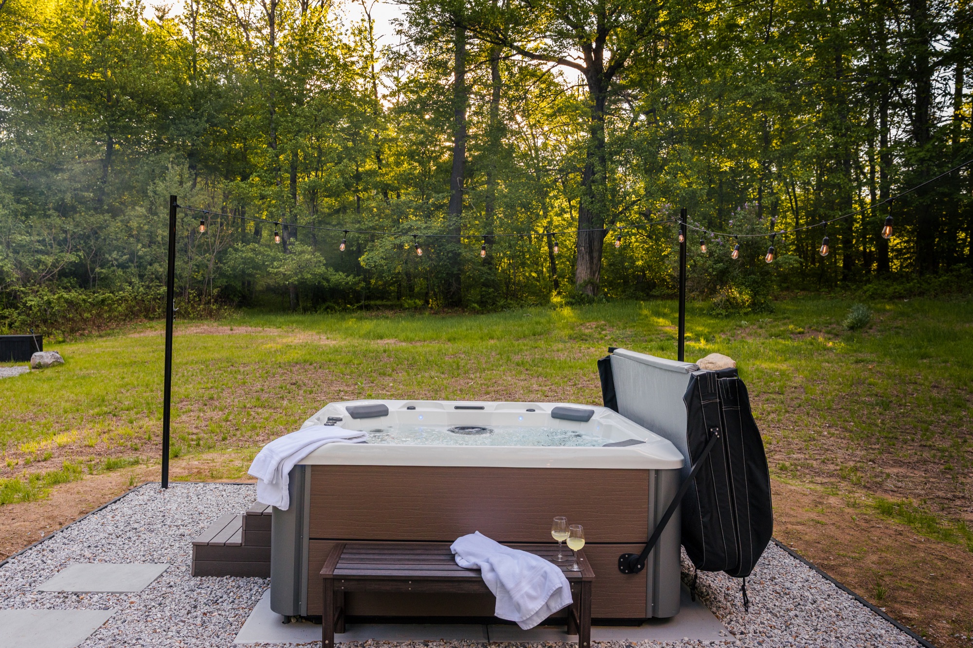Backyard at The Birch House, Albany NH