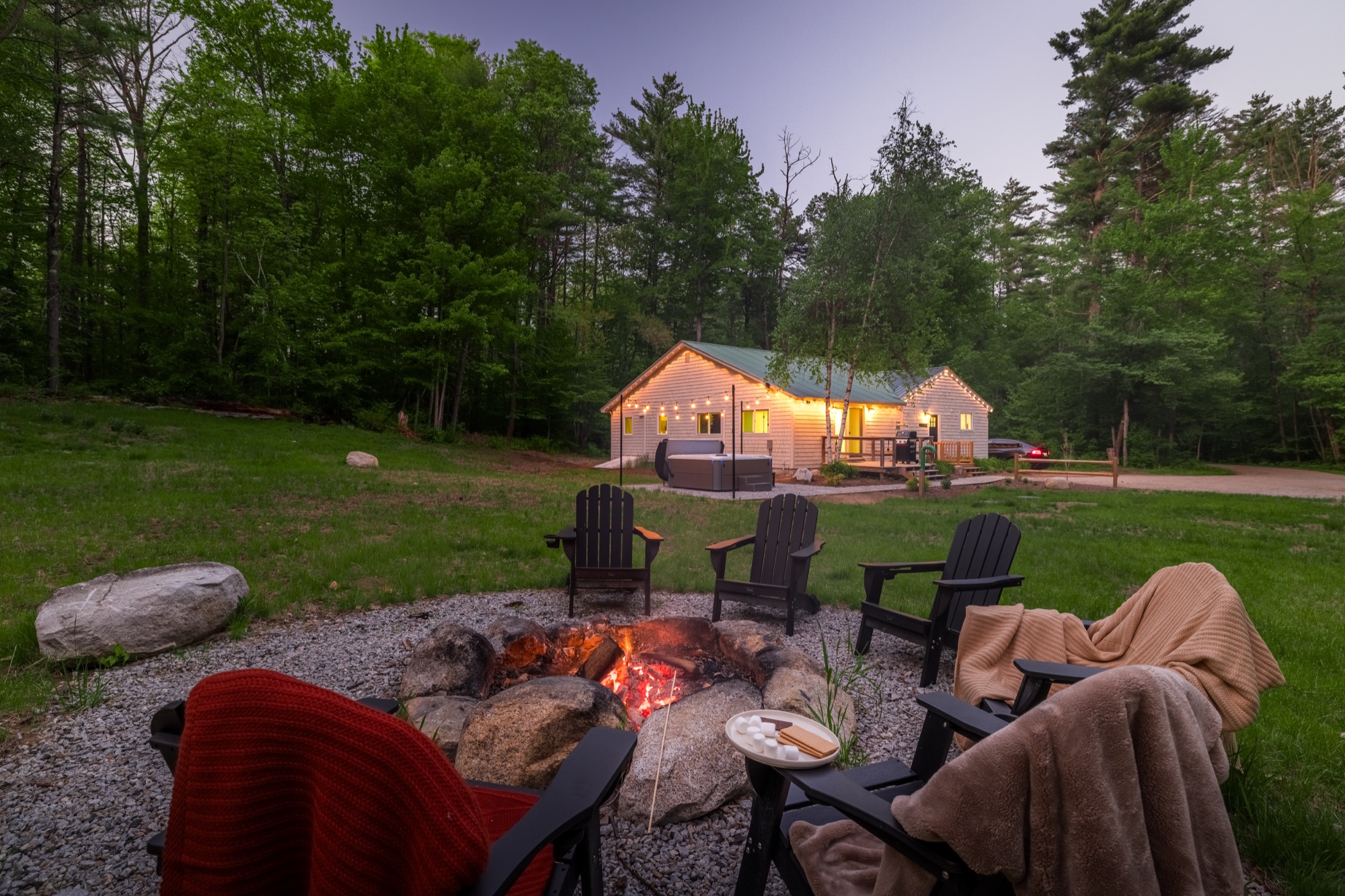 Backyard 3 at The Birch House, Albany NH